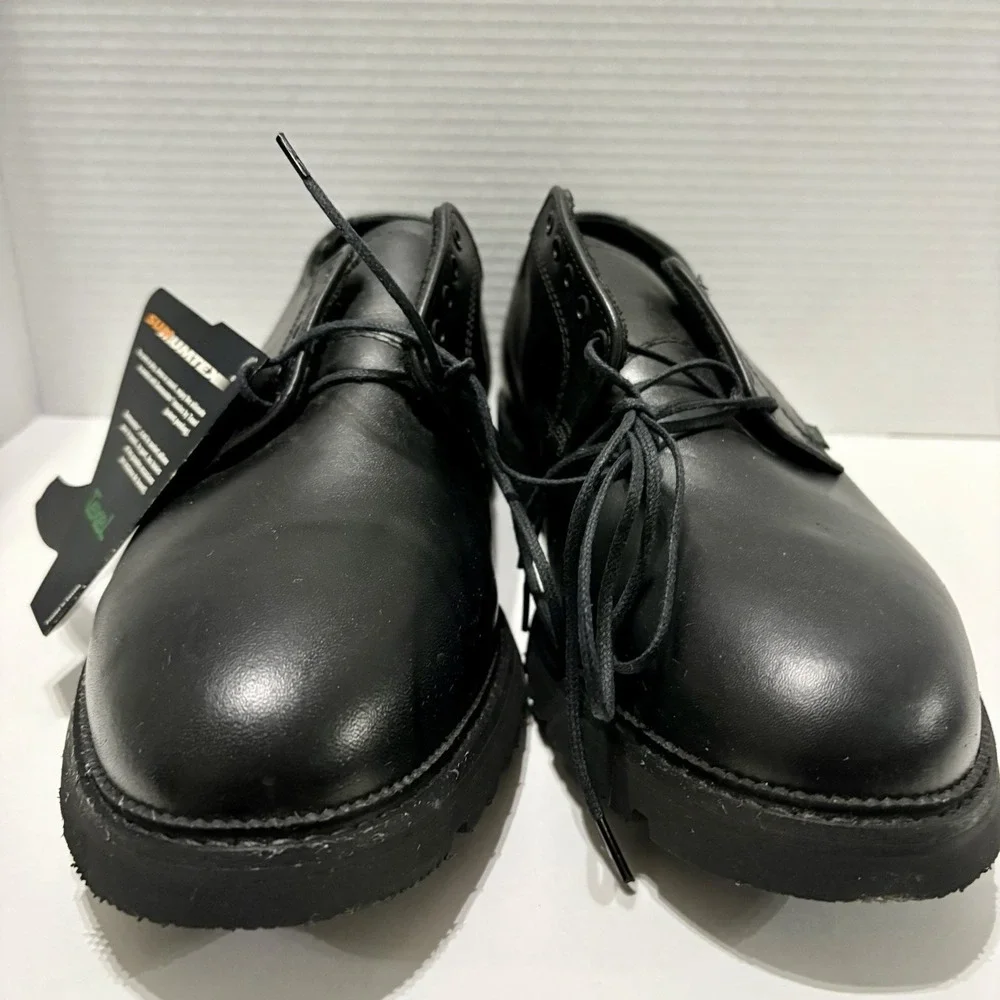 Texel Summumtex Black Leather Oxford Shoes Men's Size 13 M USA Vibram‎ Sole